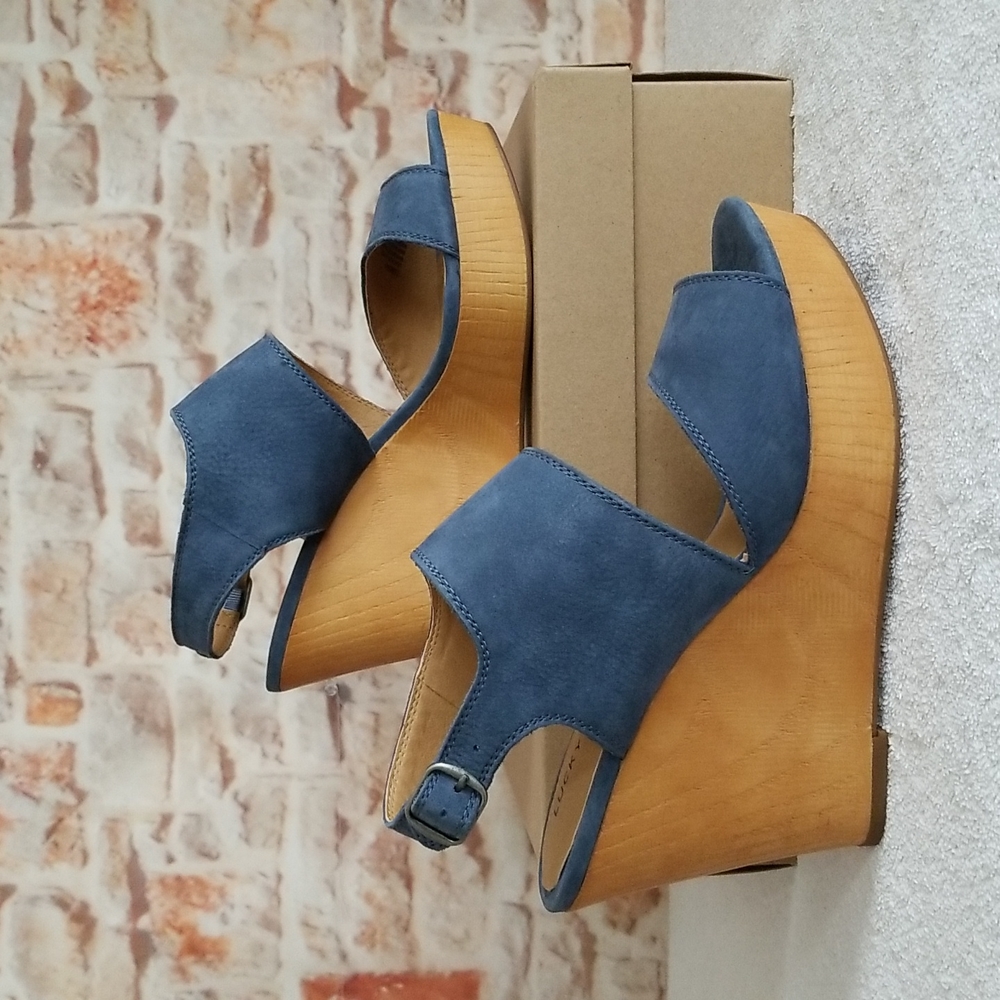 New Lucky Brand Lattela Wedge Sandals - Picture 3 of 8
